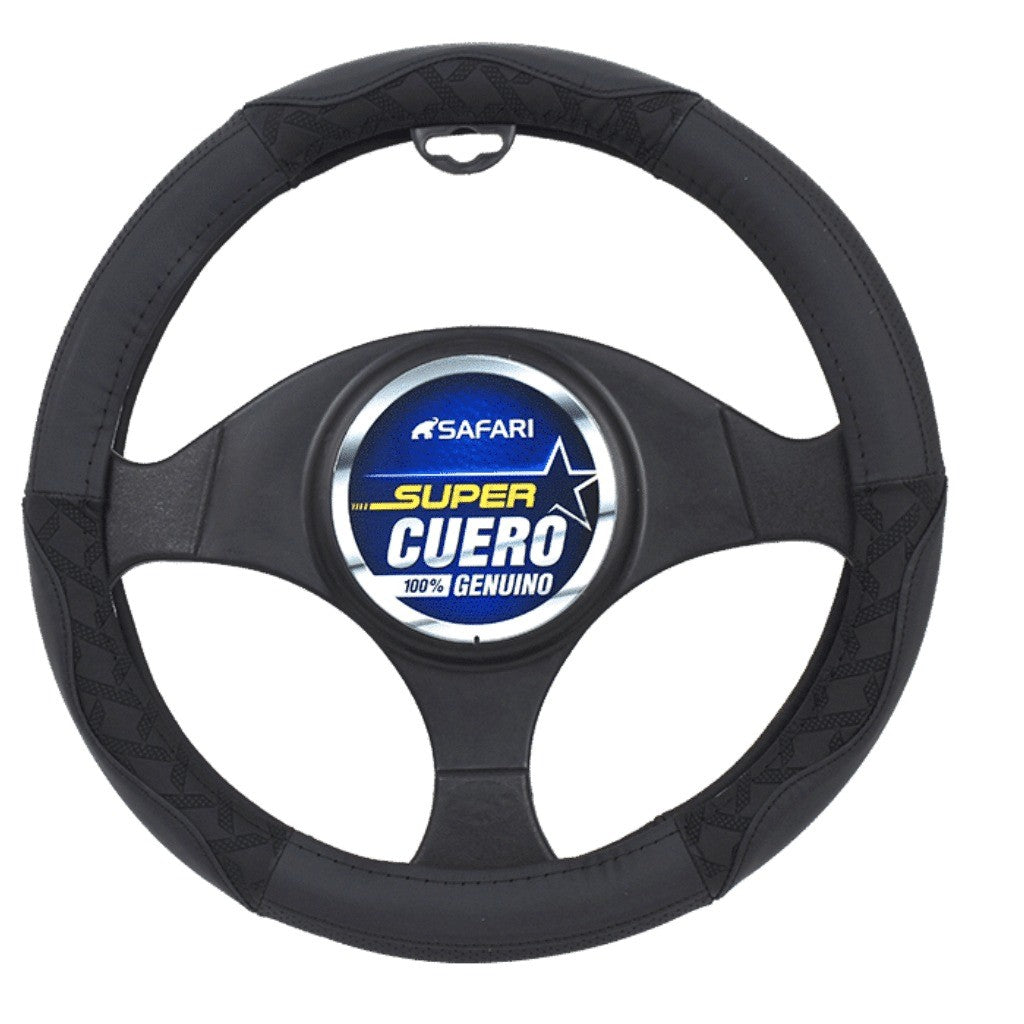 CUBRE VOLANTE CUERO BUSES NEGRO