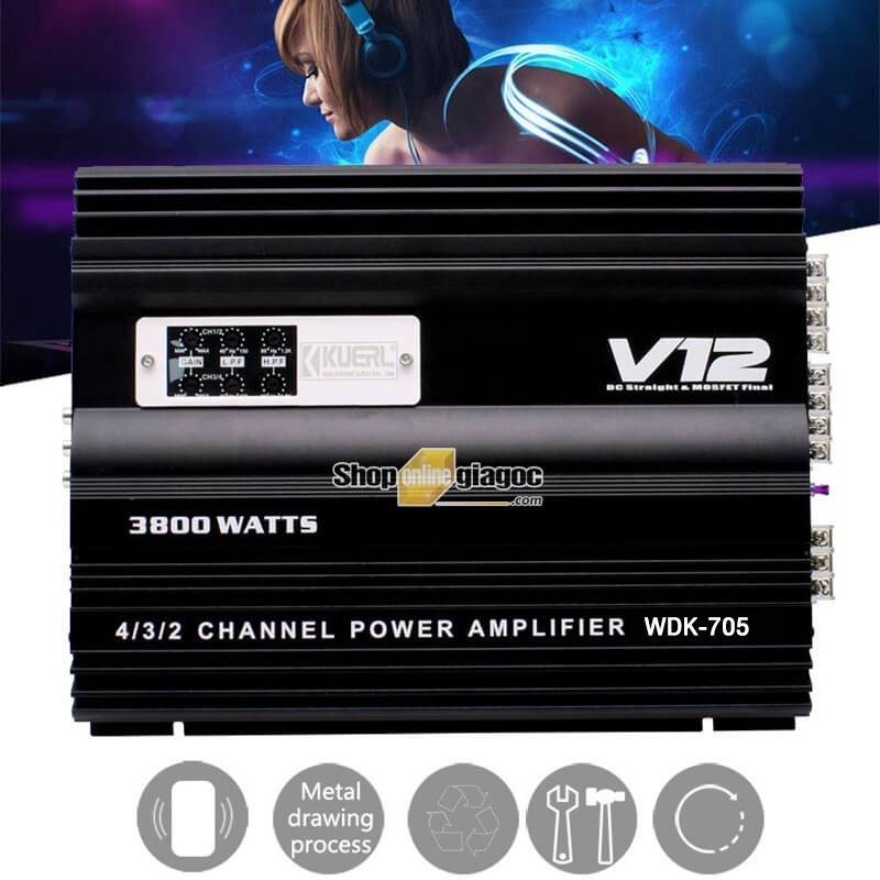 AMPLIFICADOR V12 YH705 3800W