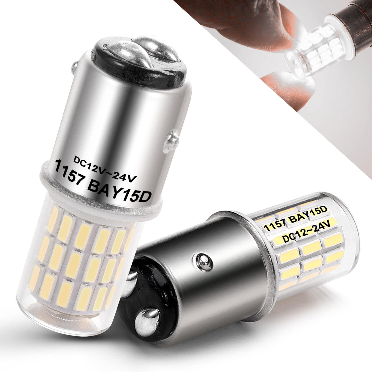 FOCO REDONDO MEDIANO AMARILLO LED 12-24V 2.5