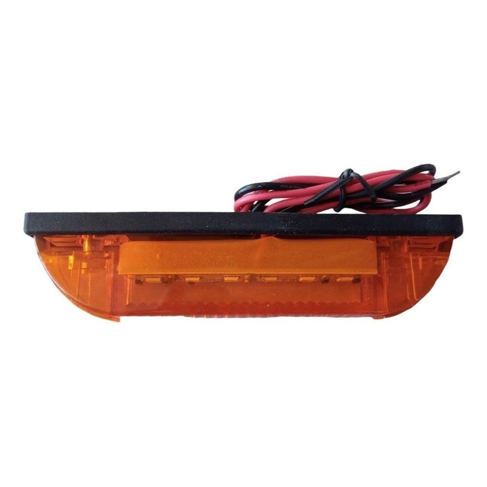 FAROL LATERAL CROMADO 15CM AMARILLO LED TODOS