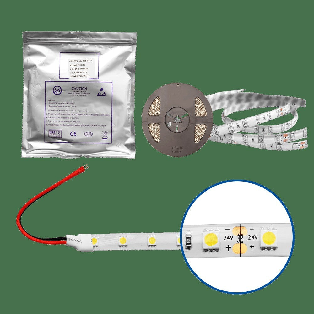 CINTA LED SMD 500CM AZUL 24V