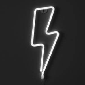LOGO TIPO RAYO NEON BLANCO
