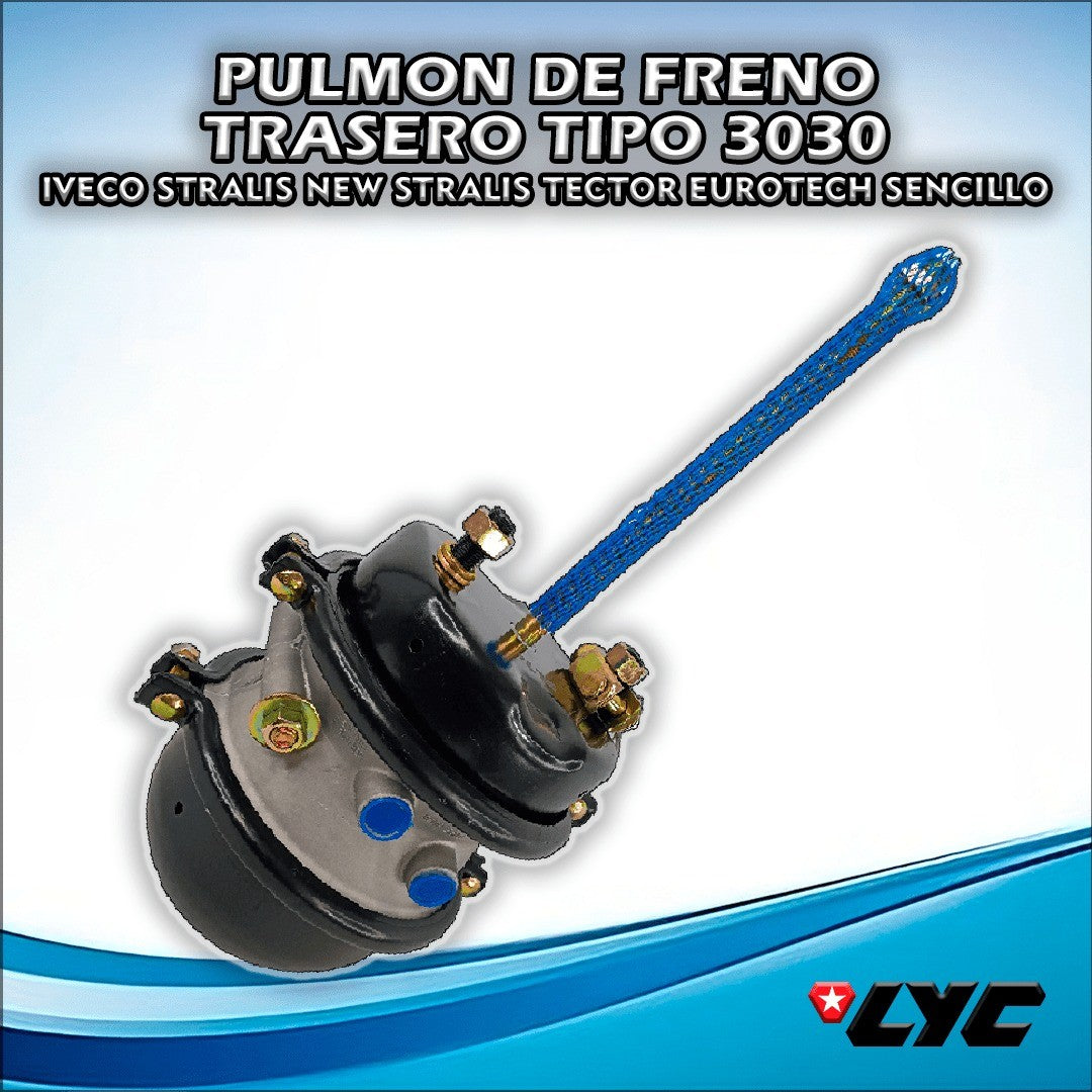 PULMON FRENO DOBLE UNI. TIPO 3030 8 PULG