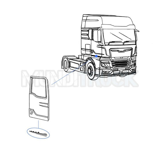 DEFLECTOR DE AIRE RH. MAN TGX "MAN005.2"