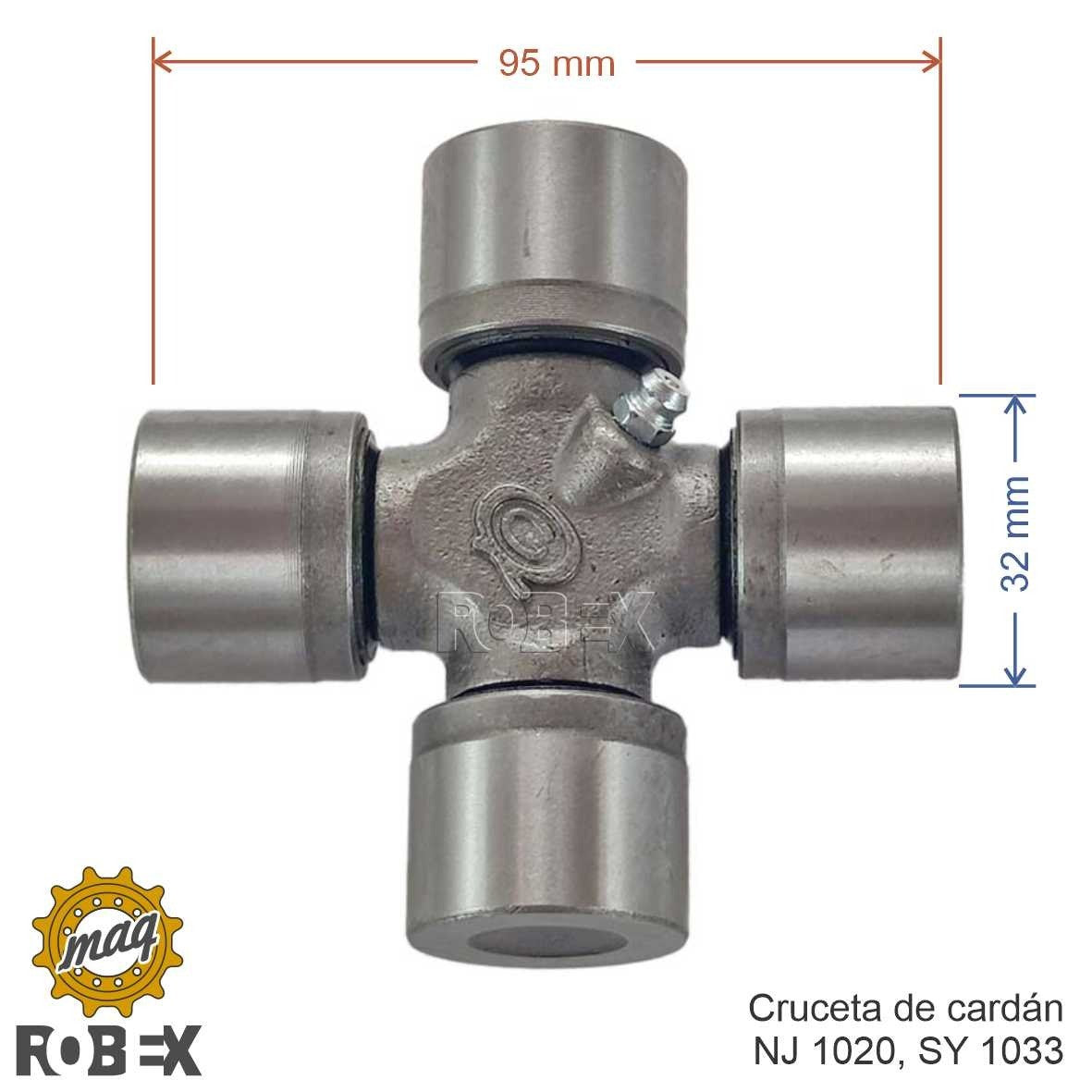 CRUCETA CARDAN 154.5 X 49.5 2 TAPAS