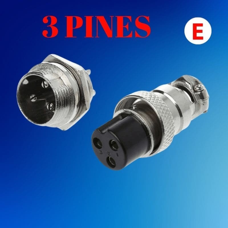 ENCHUFE 3 PINES PLANO HEMBRA
