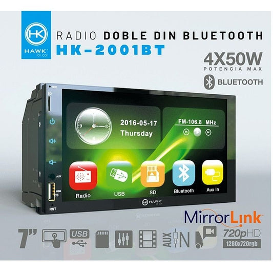 RADIO CON BLUETOOTH 4X50W HAWK