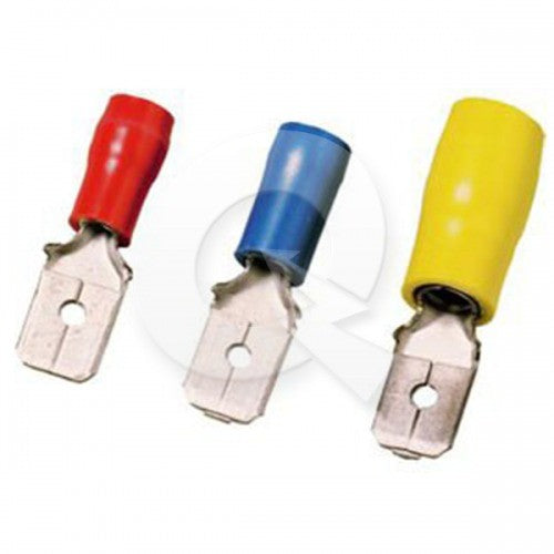 TERMINAL LUCAS MACHO 6.4MM AZUL