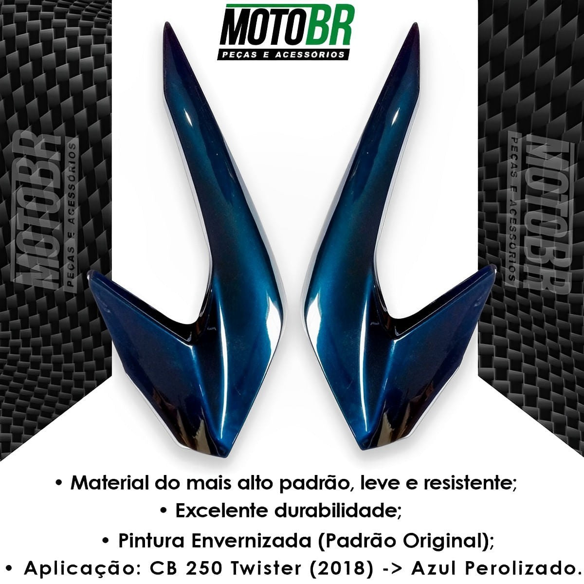 FAROL LATERAL CROMADO AZUL TODOS