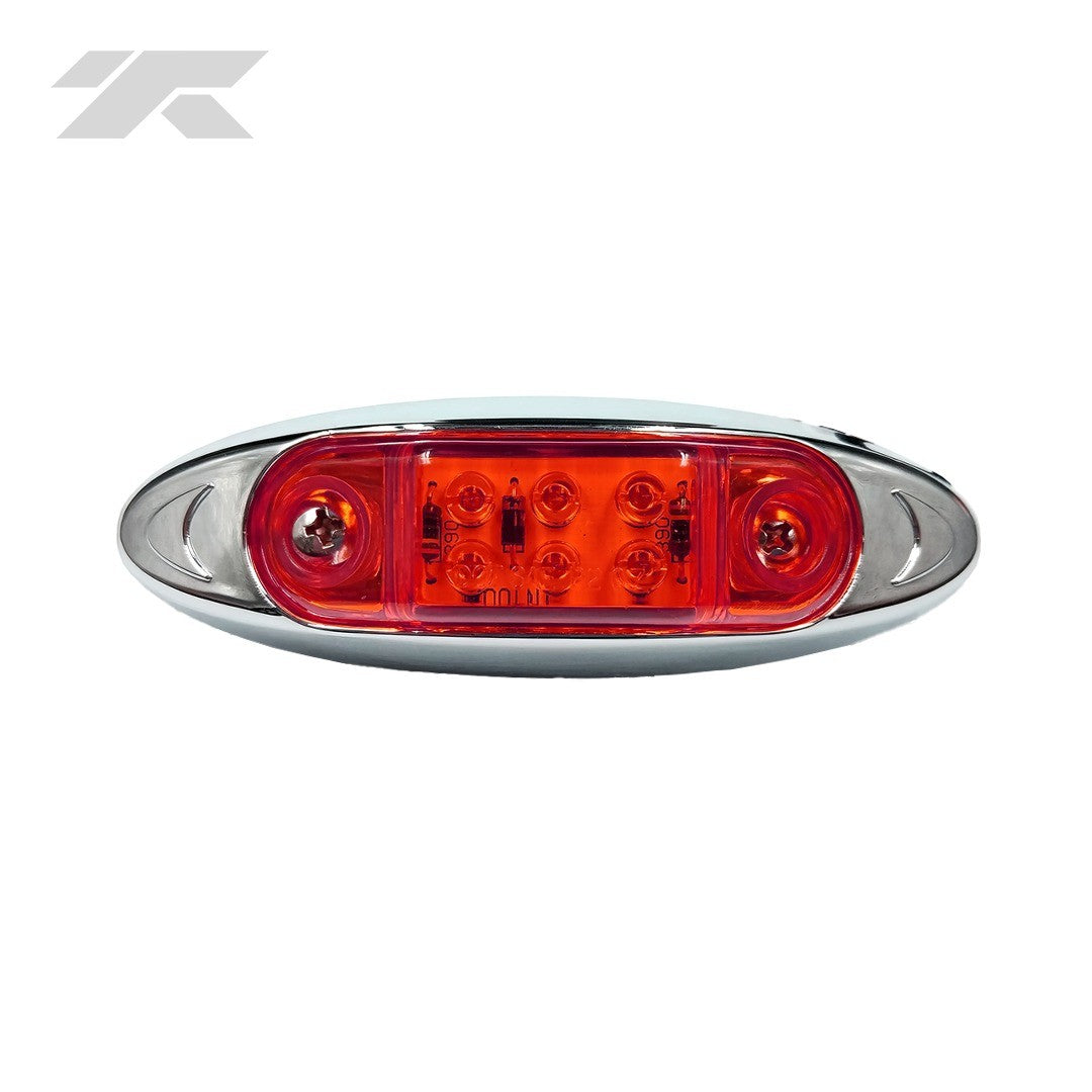 FAROL LATERAL CROMADO ROJO LED TODOS