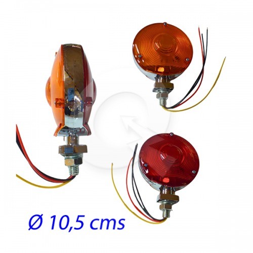 FAROL INTERMITENTE 6 ROJO LED CAMIONES CARROS PATA HUACHA