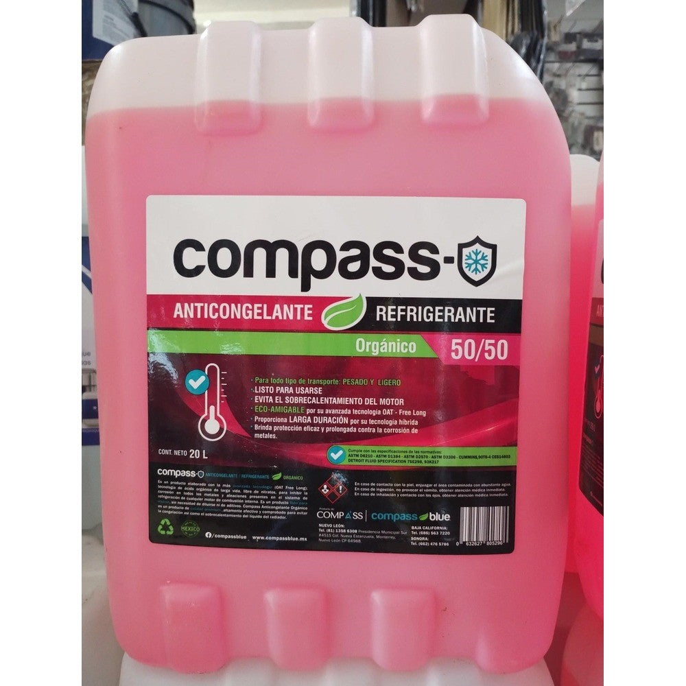 ANTICONGELANTE-REFRIGERANTE -37 GRADOS "50%-50%"