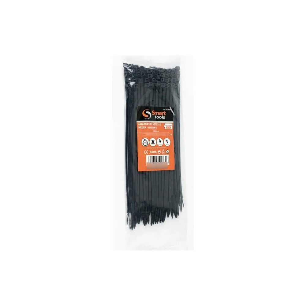 AMARRAS PLASTICAS NEGRAS 3,6X200MM