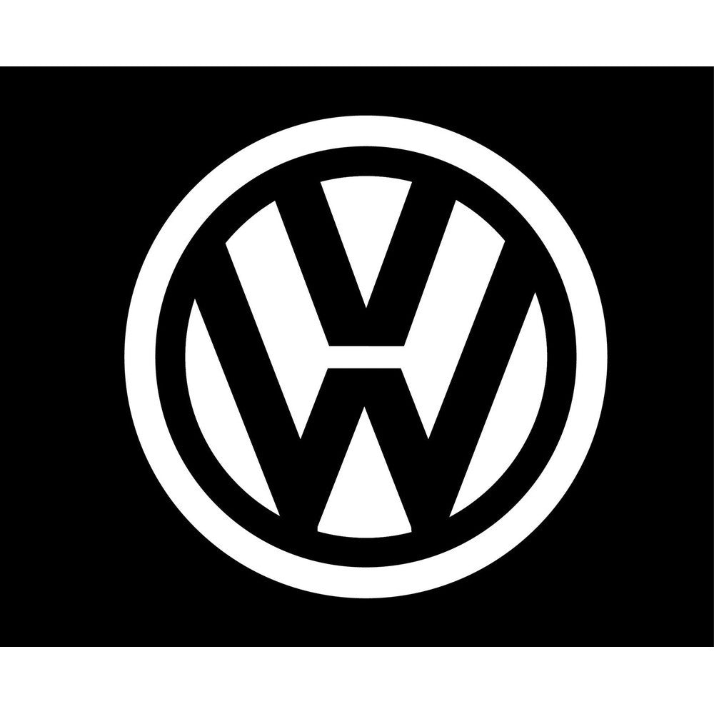 LOGO SIMBOLO VOLKSWAGEN NEON BLANCO