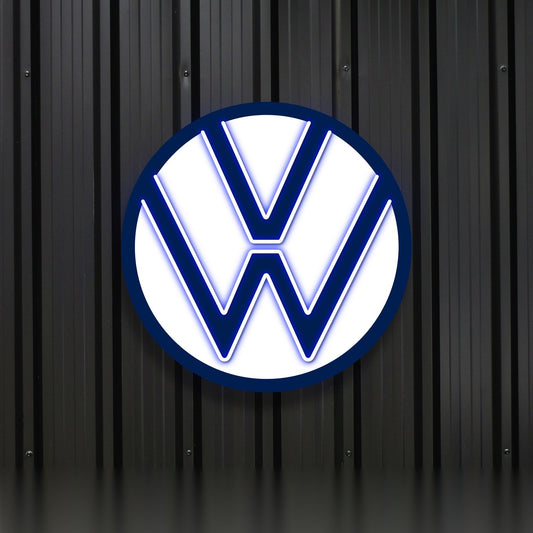 LOGO SIMBOLO VOLKSWAGEN NEON AZUL
