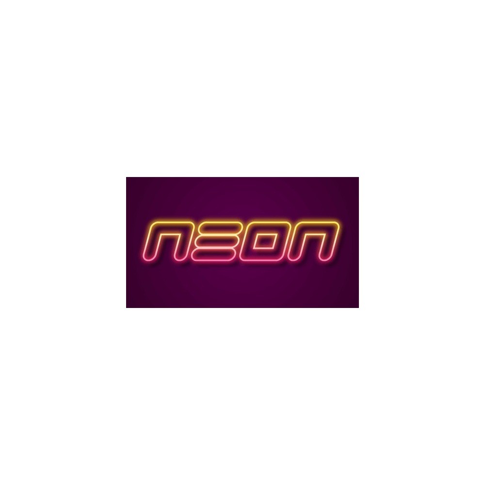 LOGO TIPO COHETE NEON ROSADO