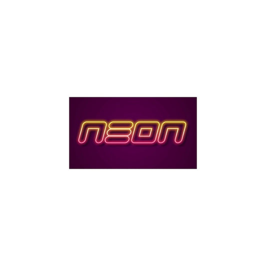 LOGO TIPO COHETE NEON ROSADO
