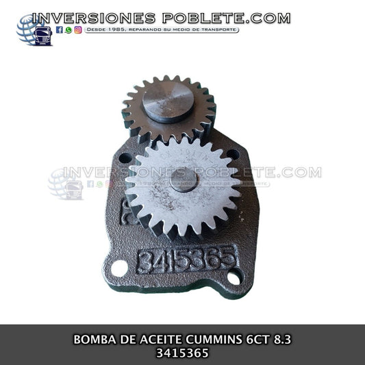 BOMBA DE ACEITE CUMMINS 6CT 8.3L